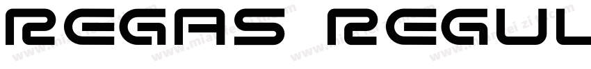 Regas Regular字体转换